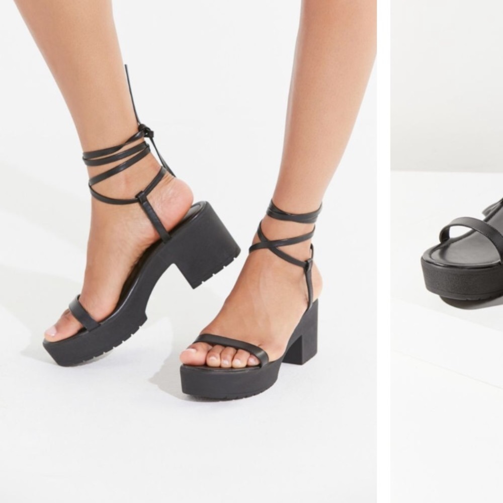 UO Claire Lace-up Platform Sandal